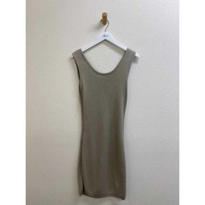 American Knit Works Dress Beige Size S